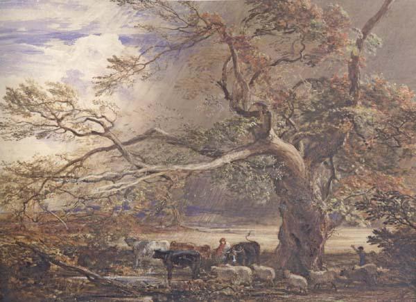 Samuel Palmer Sheltering from the Storm Germany oil painting art